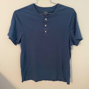 J Crew Men’s Blue/Green Henley Large